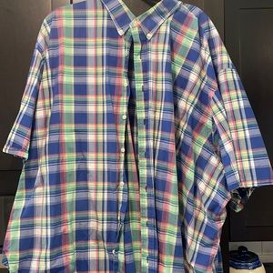 Big Mens Short Sleeve Ralph Lauren button down.